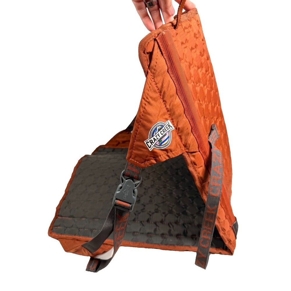 Crazy Creek Hex 2.0 Lightweight Portable Roll-Up Camping Chair - Copper / Slate